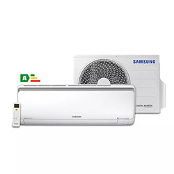 Ar Condicionado Split Samsung Digital Inverter Wind Free 9.000 BTU/h Frio AR09MVPXAWKNAZ